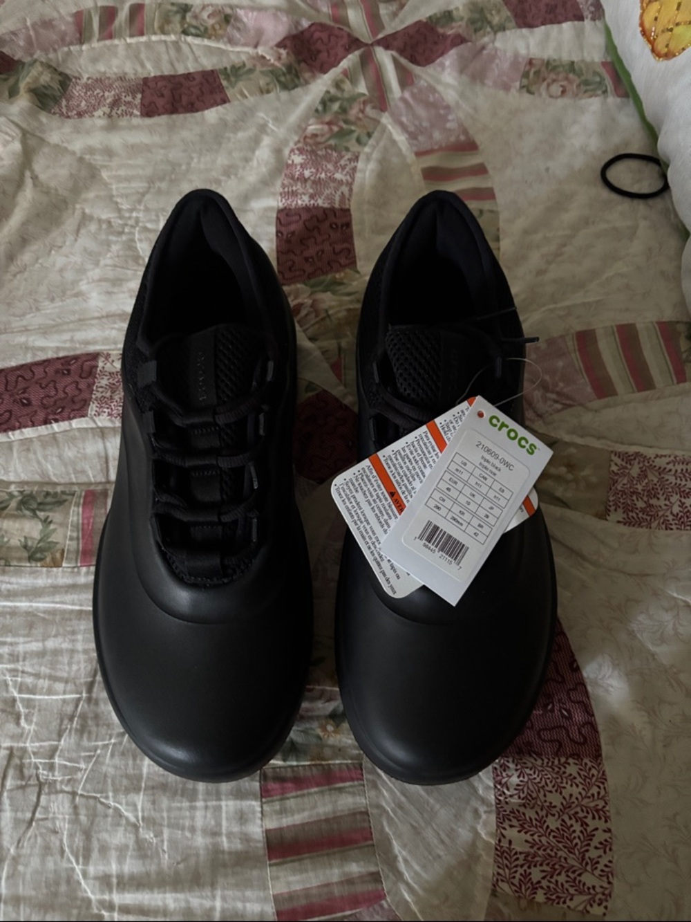 CROCS Men's Black Slip-On Work Sneakers